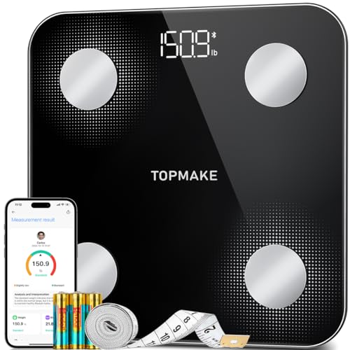 Topmake 2025 Digital Body Scale with App Sync