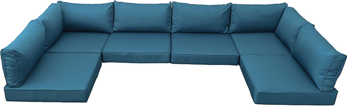 Valita Outdoor Furniture Replacement Cushions for 6-Seat Set