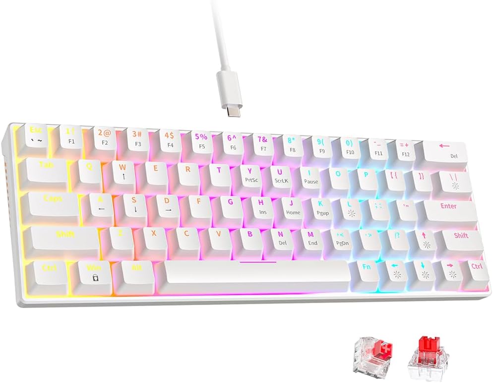 Compact Gaming Keyboard with Customizable Backlit
