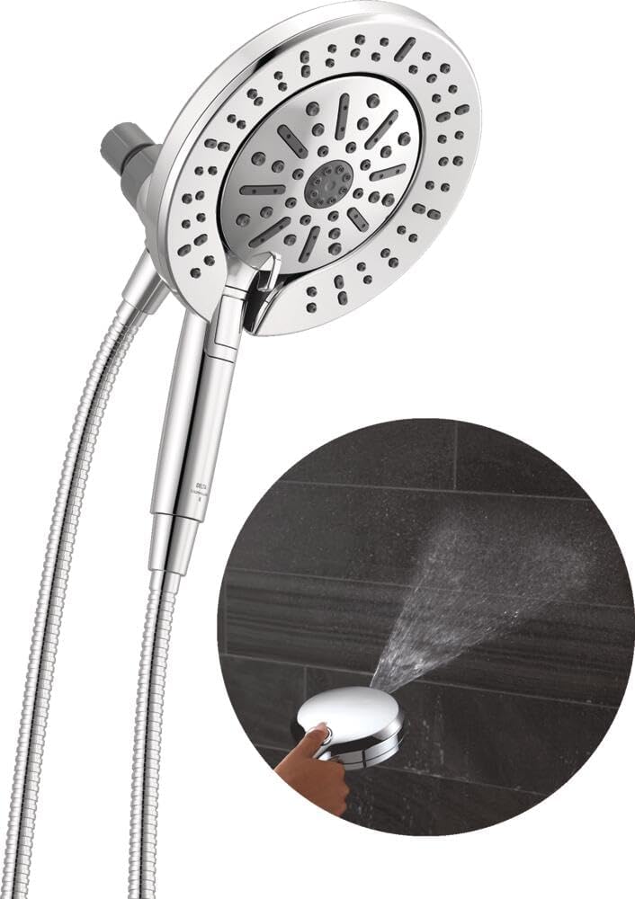 Delta 6-Setting In2ition 2-in-1 Dual Shower Head for Luxury
