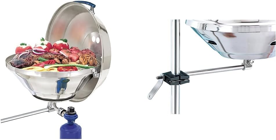 Magma Party Size Marine Kettle Gas Grill for Outdoor Cooking