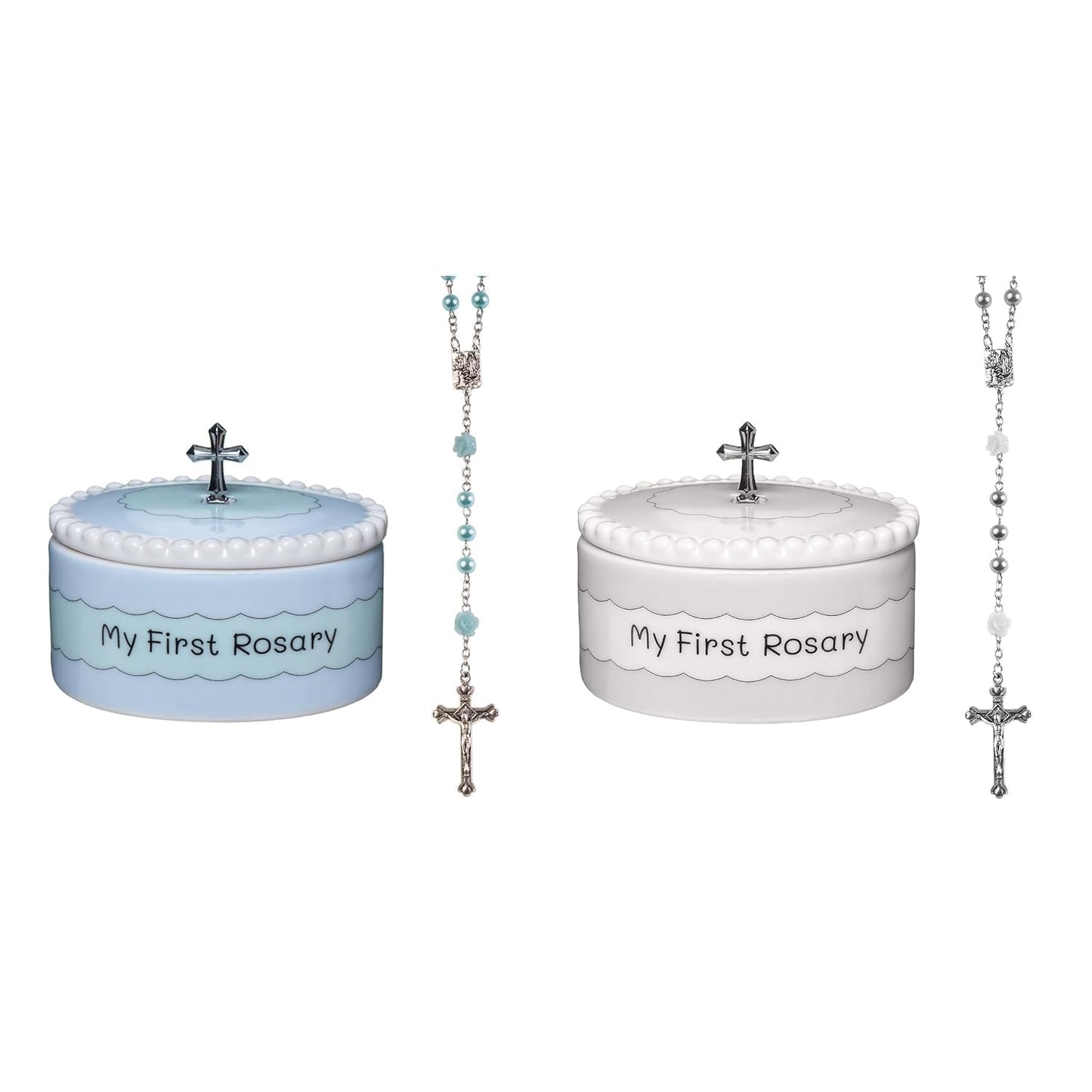 My First Rosary and Keepsake Box Set for Baptism Gifts