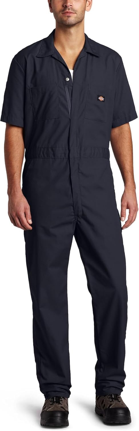 Dickies Men's Short-Sleeve Coverall for Comfort and Durability