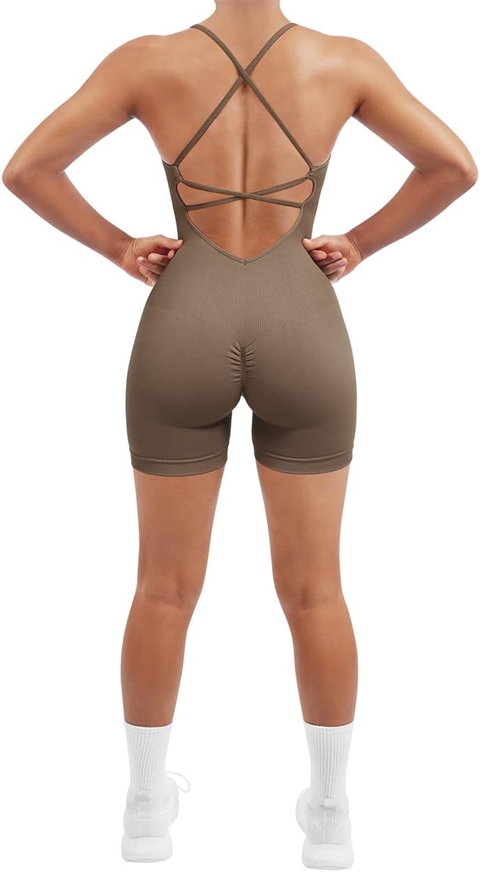 SUUKSESS Women Strappy Romper for Tummy Control and Comfort