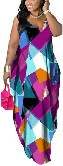 BFFBABY Women's Casual Maxi Dress with Pockets for Summer Fun