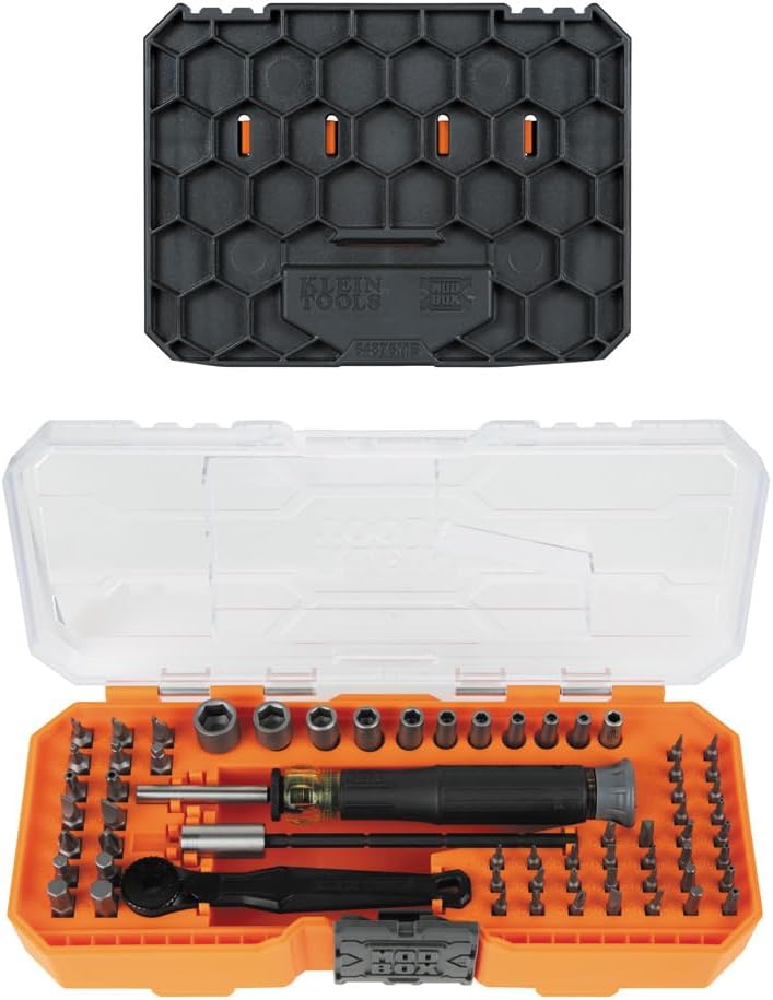 Klein Tools 80177 MODbox Ratcheting Driver Set for Precision