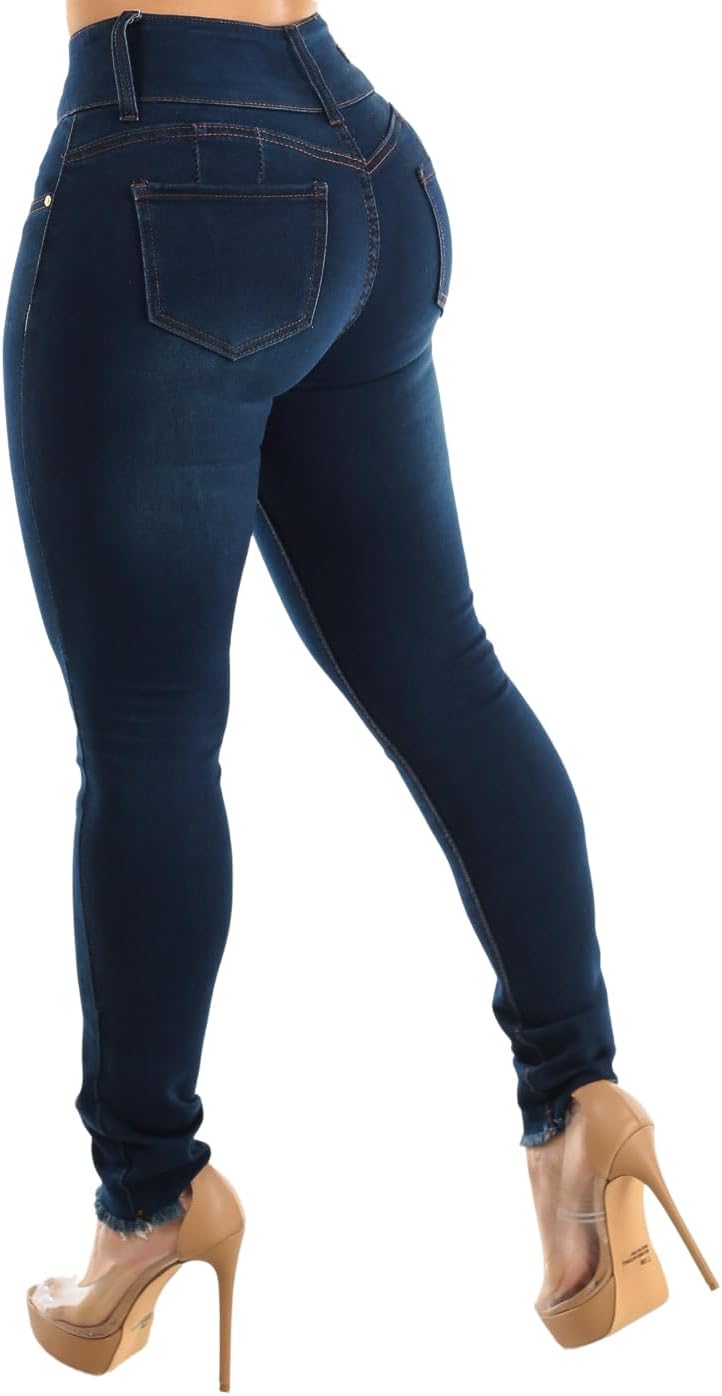 Moda Xpress Butt Lifting Skinny Jeans for Women - High Waisted