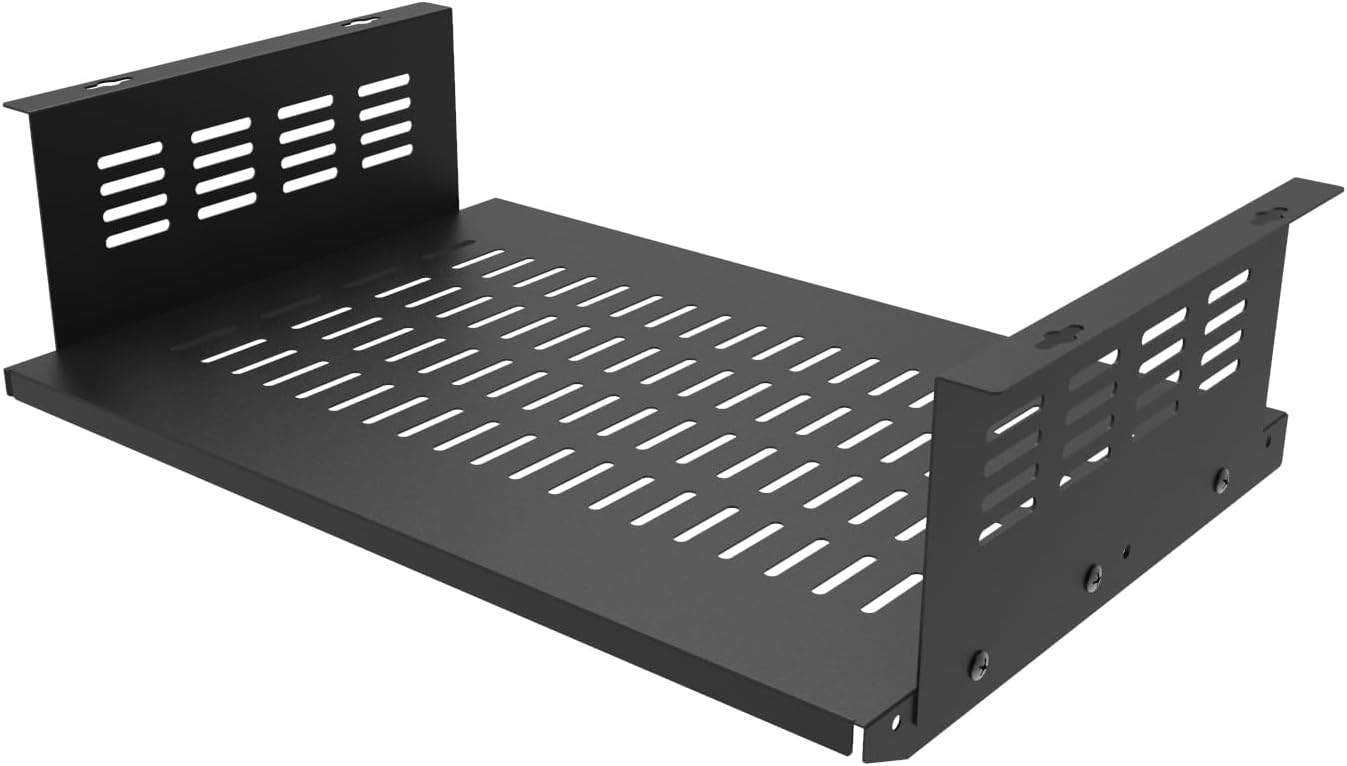JINGCHENGMEI Under Desk SFF Computer Mount - Space-Saving Under Desk Gaming Solution!