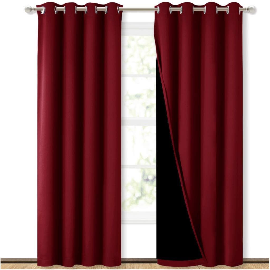 NICETOWN 100% Blackout Curtains for Noise Reduction and Insulation