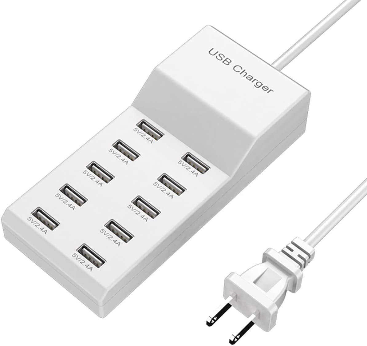 10-Port Smart USB Charging Station - Fast Charging Power Hub