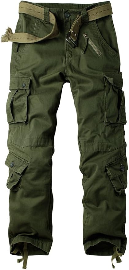 OCHENTA Men's Casual Military Cargo Pants for Work and Play