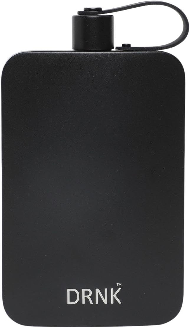 DRNK Steel Flat Water Bottle - Slimmest Leak Proof Design