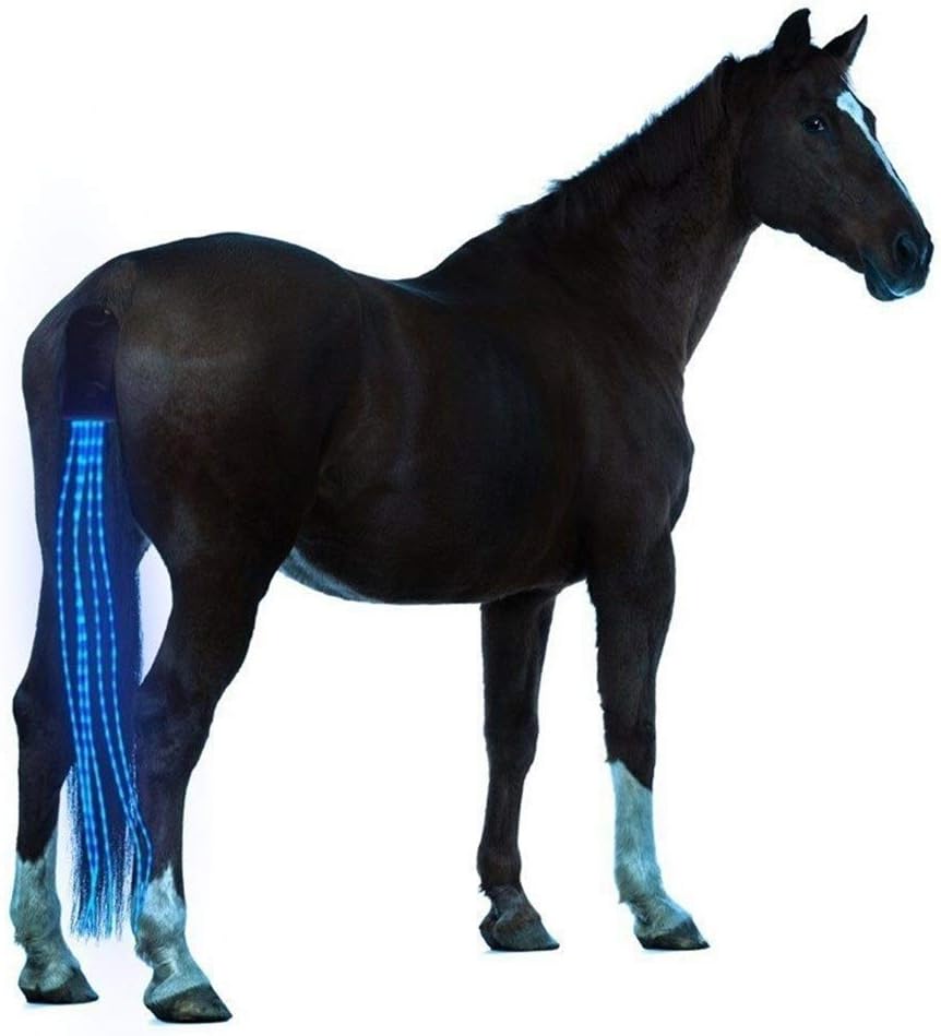 55cm/100cm Horse Tail USB Light Chargeable LED Crupper Harness