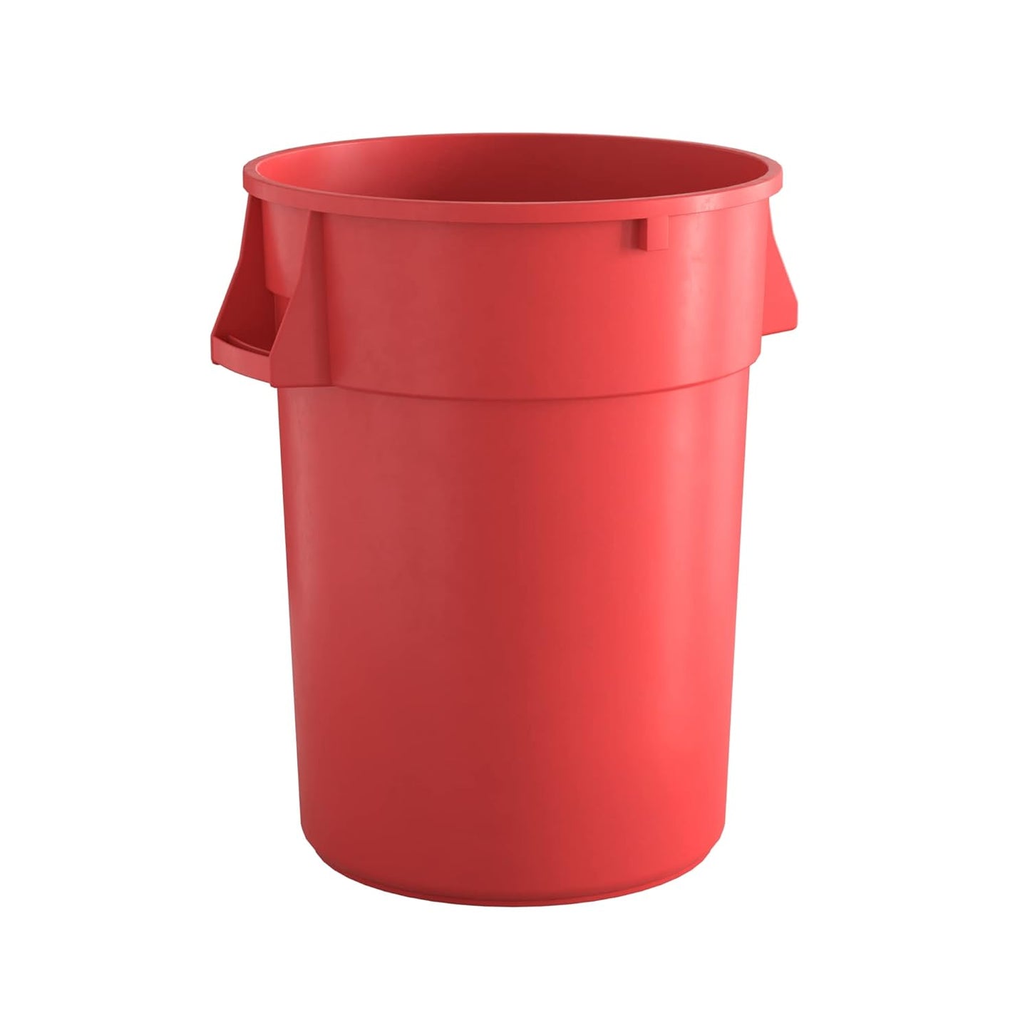 44 Gallon Red Round Commercial Trash Can for Heavy-Duty Use