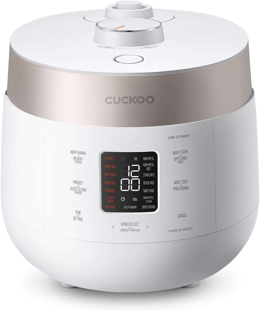 CUCKOO Twin Pressure Rice Cooker with 16 Versatile Menu Options