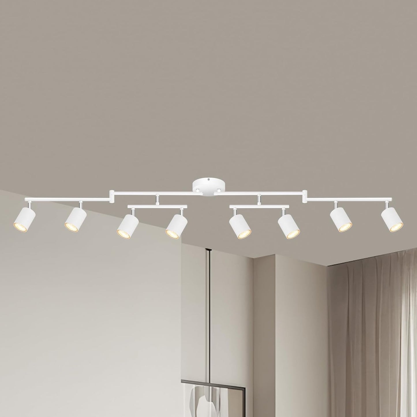 8 Light Track Lighting Fixtures for Modern Kitchen and Hallway