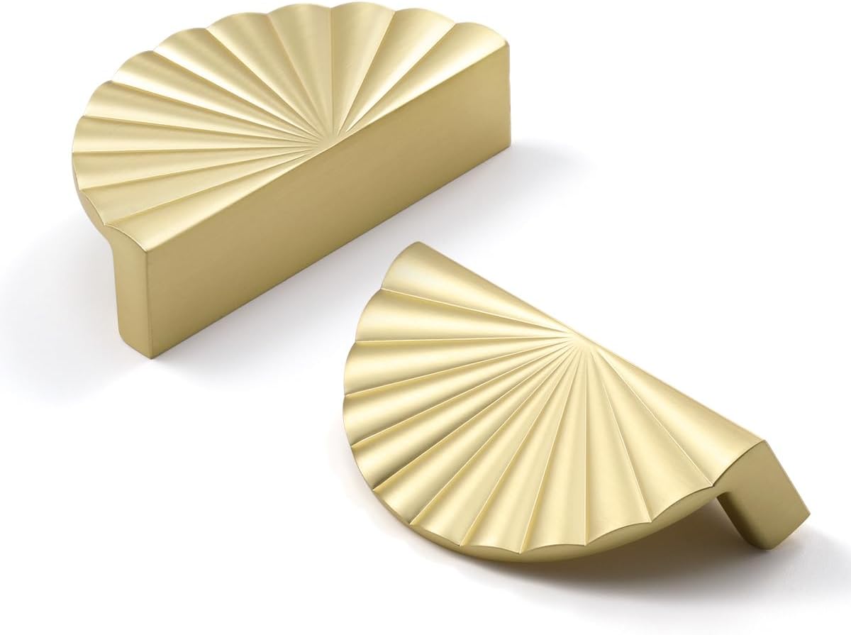 10 Pack Brushed Gold Cabinet Pulls for Elegant Home Decor