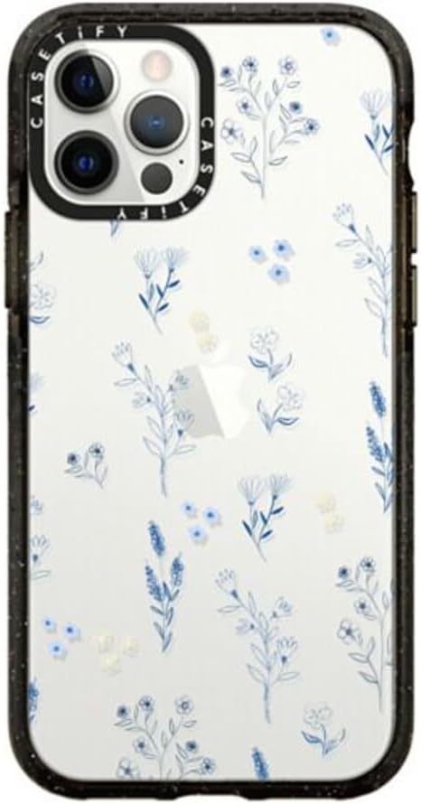 CASETiFY Impact Case for iPhone 12/12 Pro - Small Blue Flowers