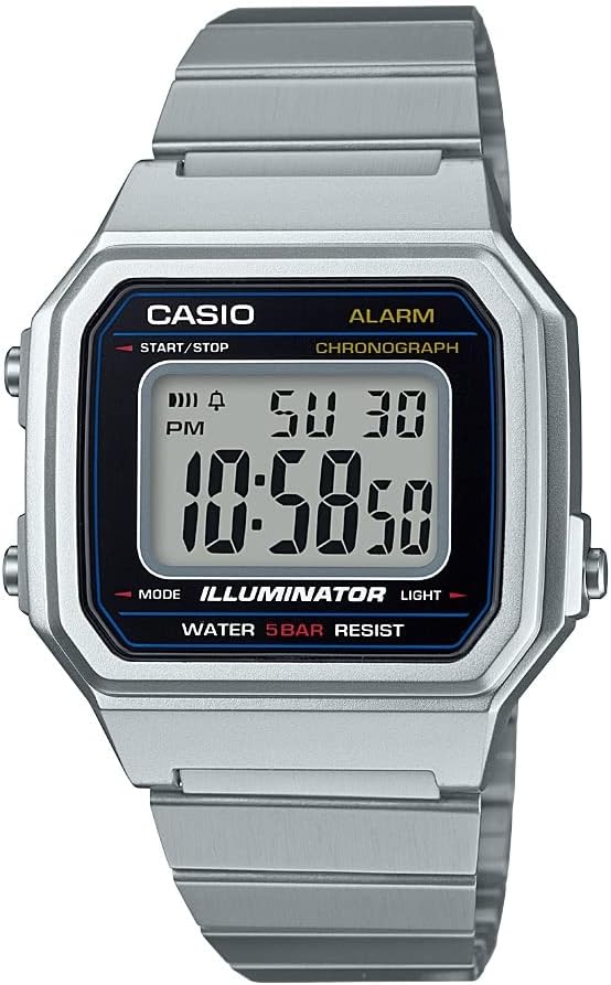 Casio Classic Digital Silver Watch - Sleek Design