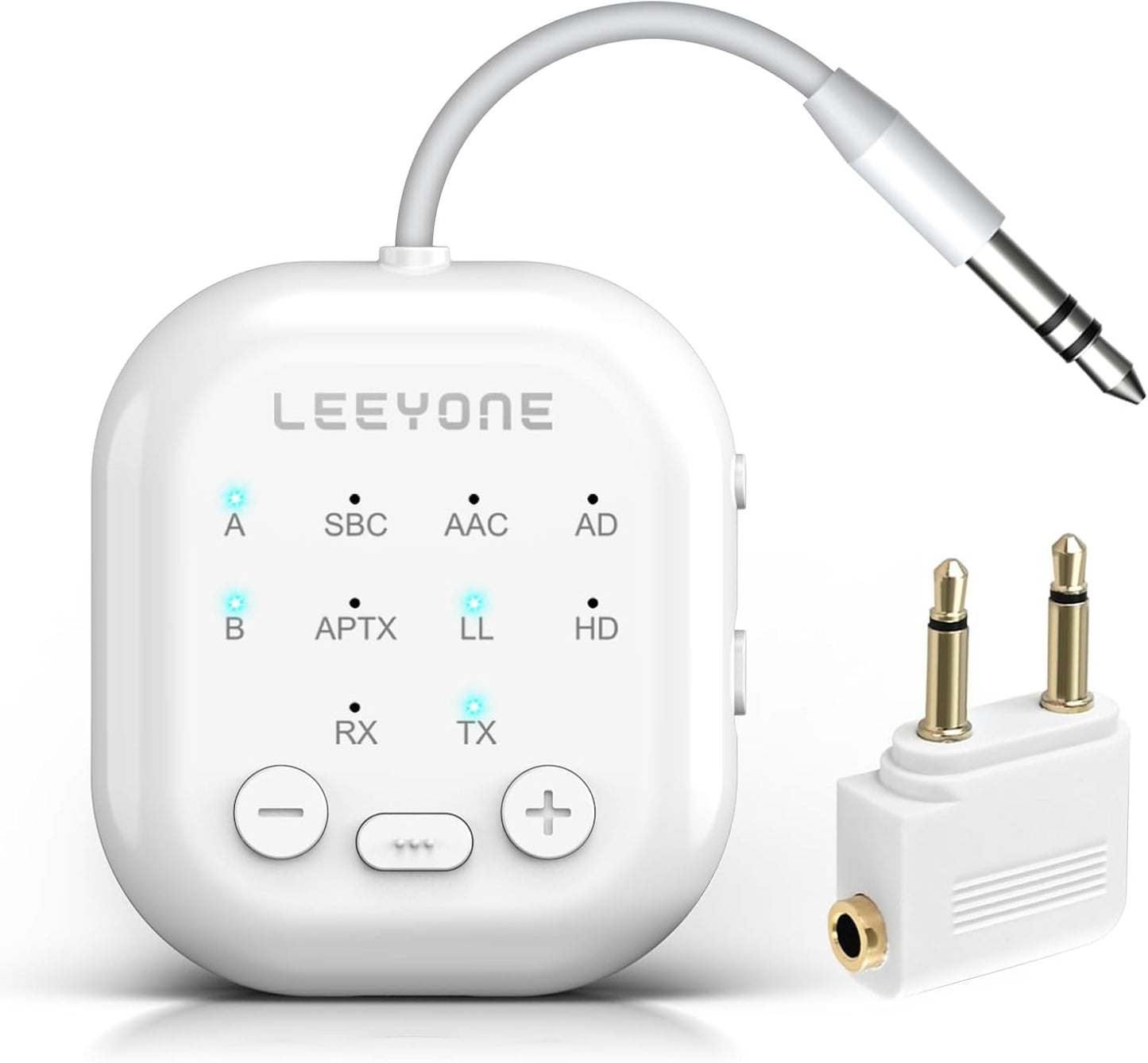 LEEYONE Wireless 2-in-1 Bluetooth 5.4 Adapter - Dual Pairing, Low Latency