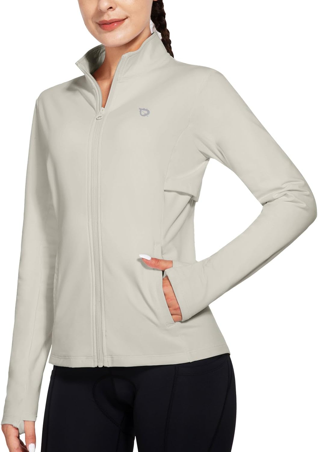 Baleaf Women's Fleece Running Jacket for Cold Weather Comfort