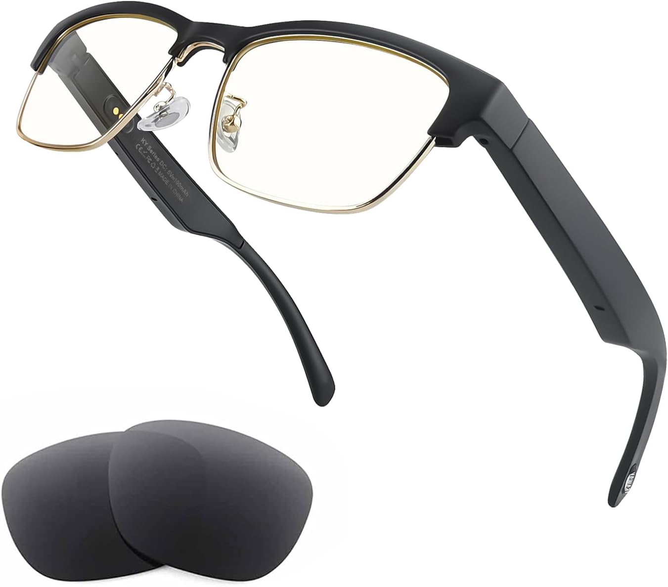 Tulbeys Smart Glasses - Open Ear Sound & Blue Light Filter