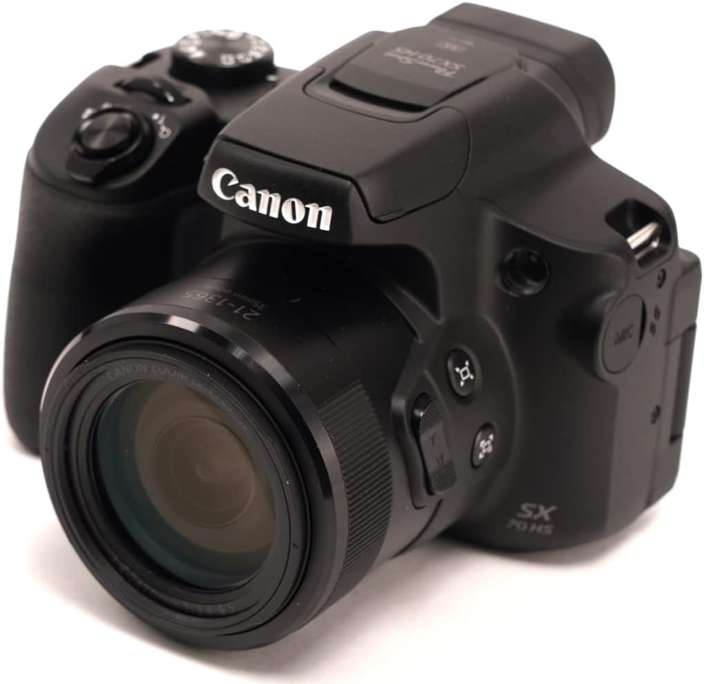 Canon Powershot SX70 20.3MP Camera: 65x Optical Zoom, 4K Video