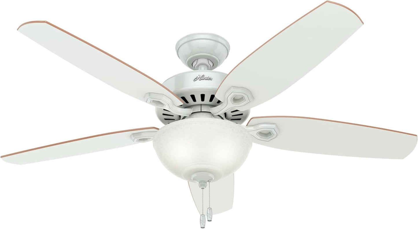 Hunter 52 Inch Indoor Ceiling Fan with LED Light for Comfort