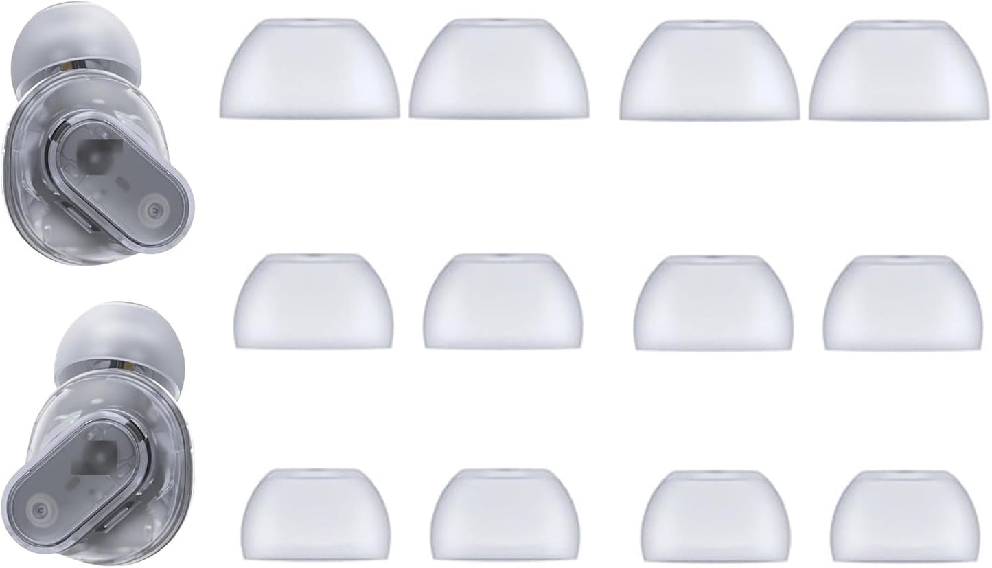 Studio Buds Replacement Tips 6 Pairs Transparent