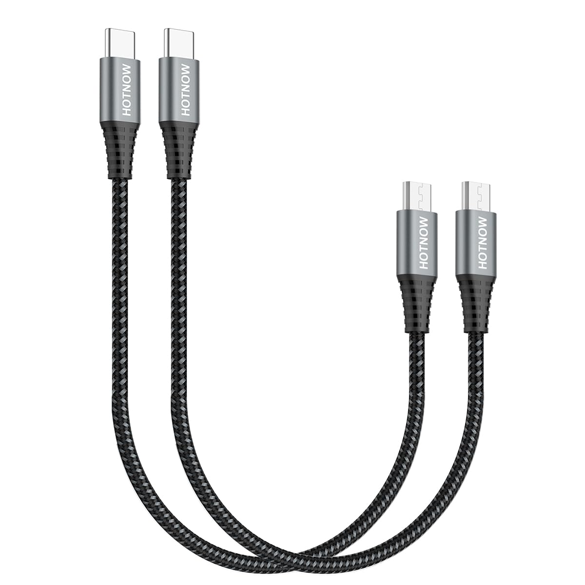 Fast Charge & Data Transfer USB-C OTG Cable Duo