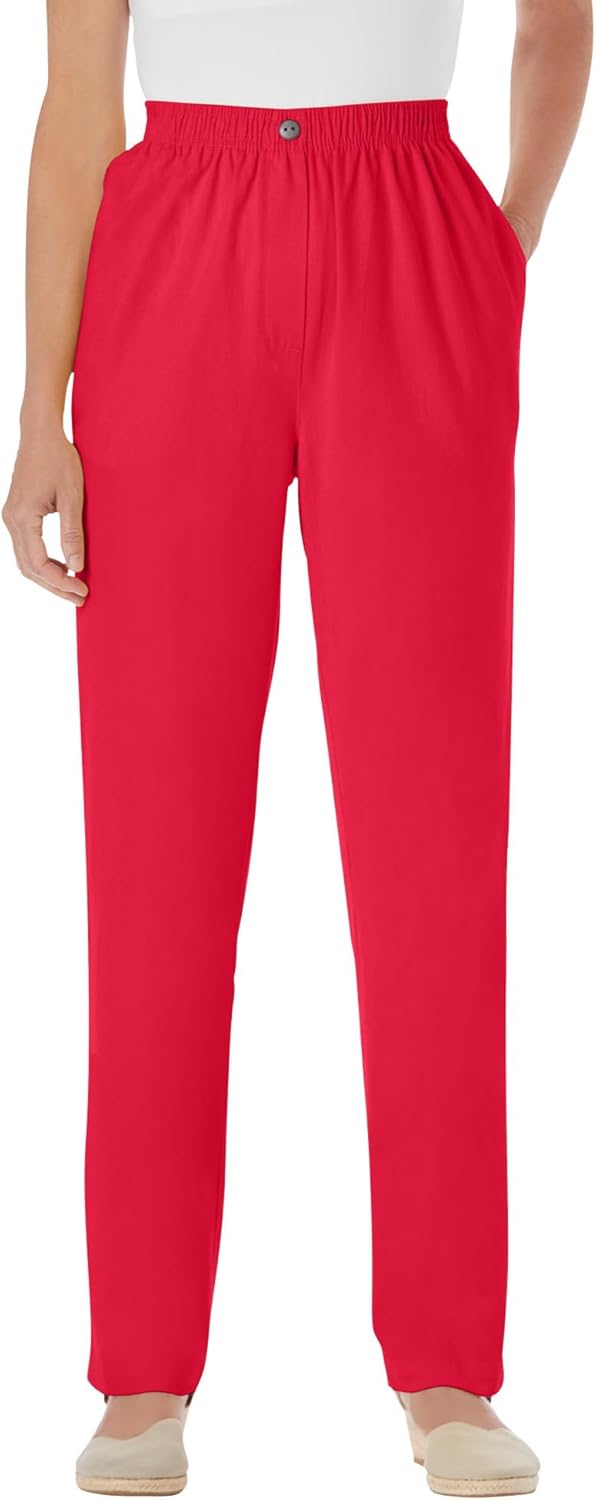 Plus Size 7-Day Straight-Leg Elastic-Waist Denim Jean Review