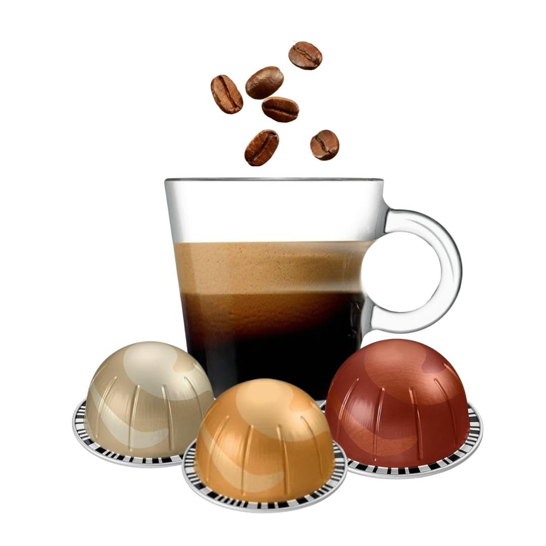 Coffee Capsules 30 Count with Unique Vanilla Caramel Hazelnut Flavors