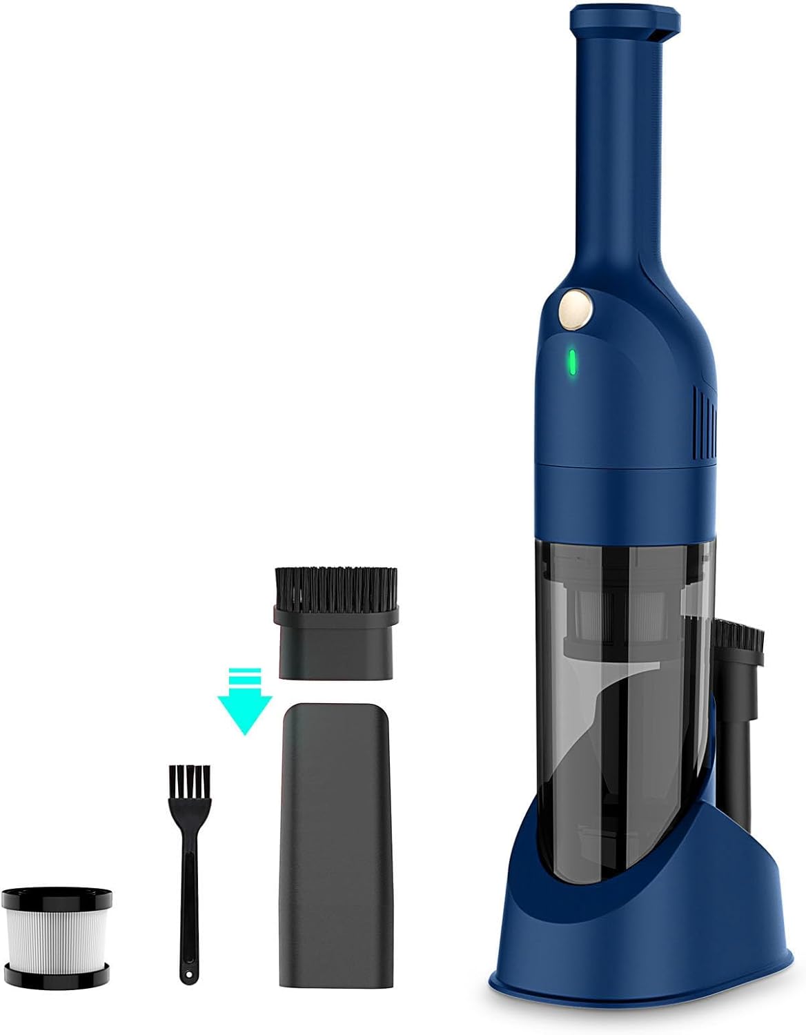 Powerful Cordless Handheld Car Vacuum - 30 min Runtime, 10000 Pa Suction