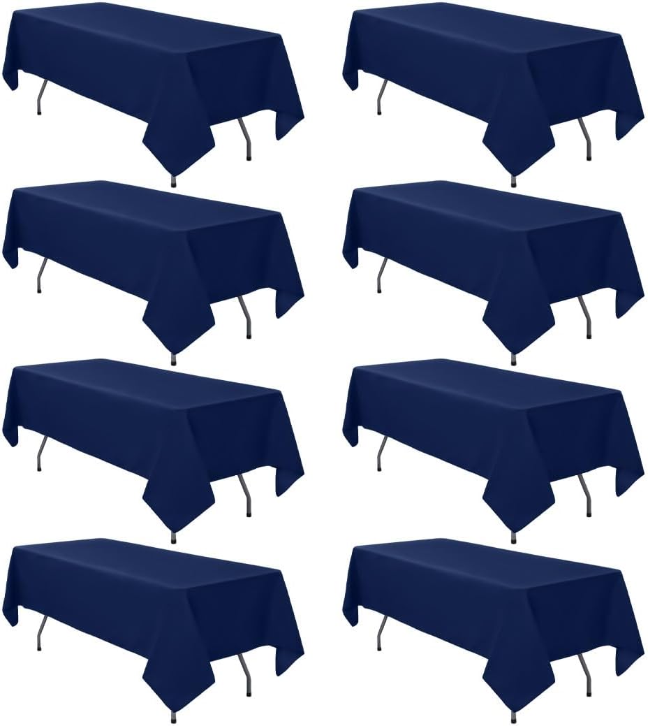 Navy Blue Tablecloth 60 x 126 Inch for Rectangle Tables