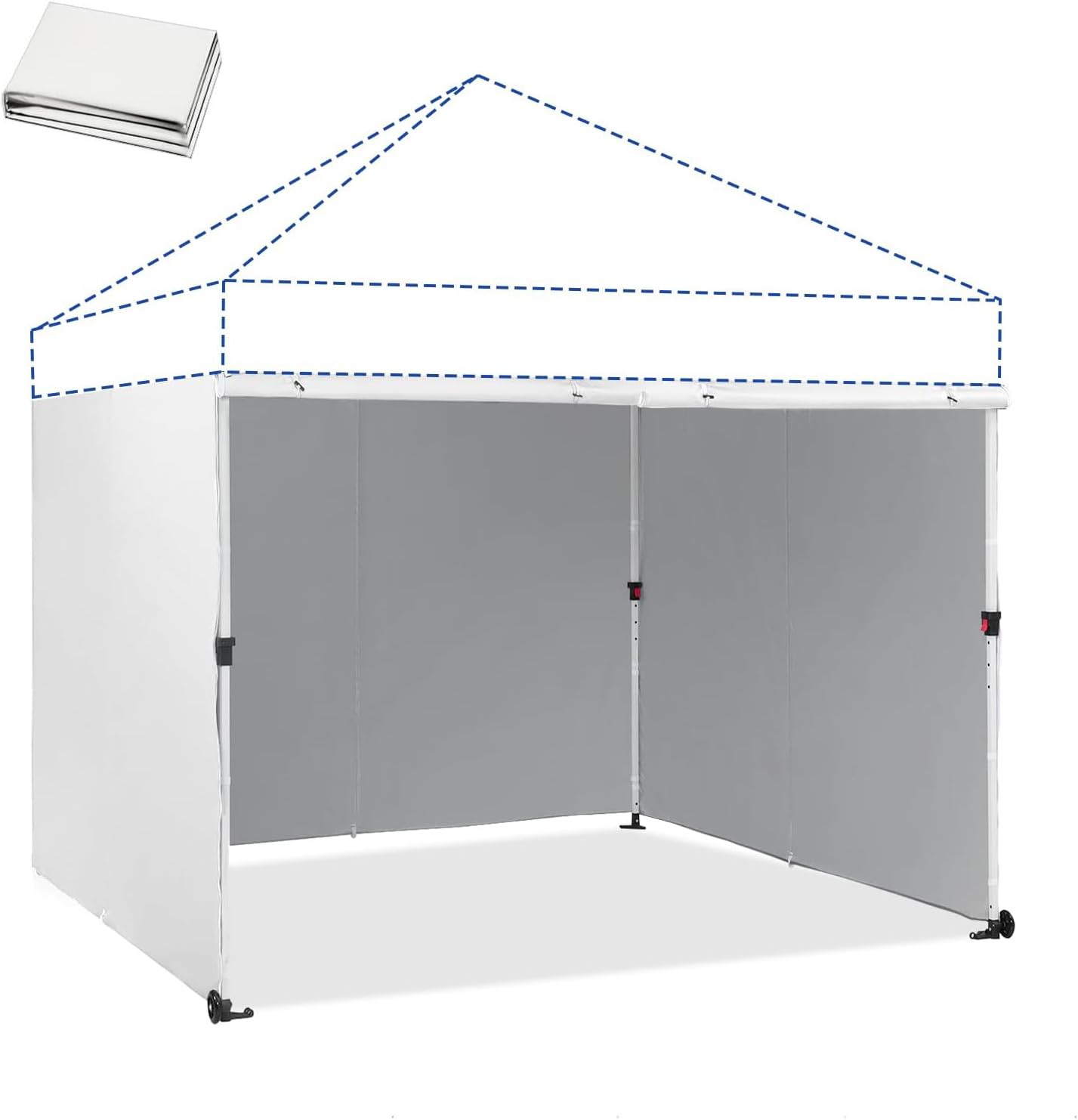 CROWN SHADES 8x8 Canopy Sidewalls for Event Shelter Accessories