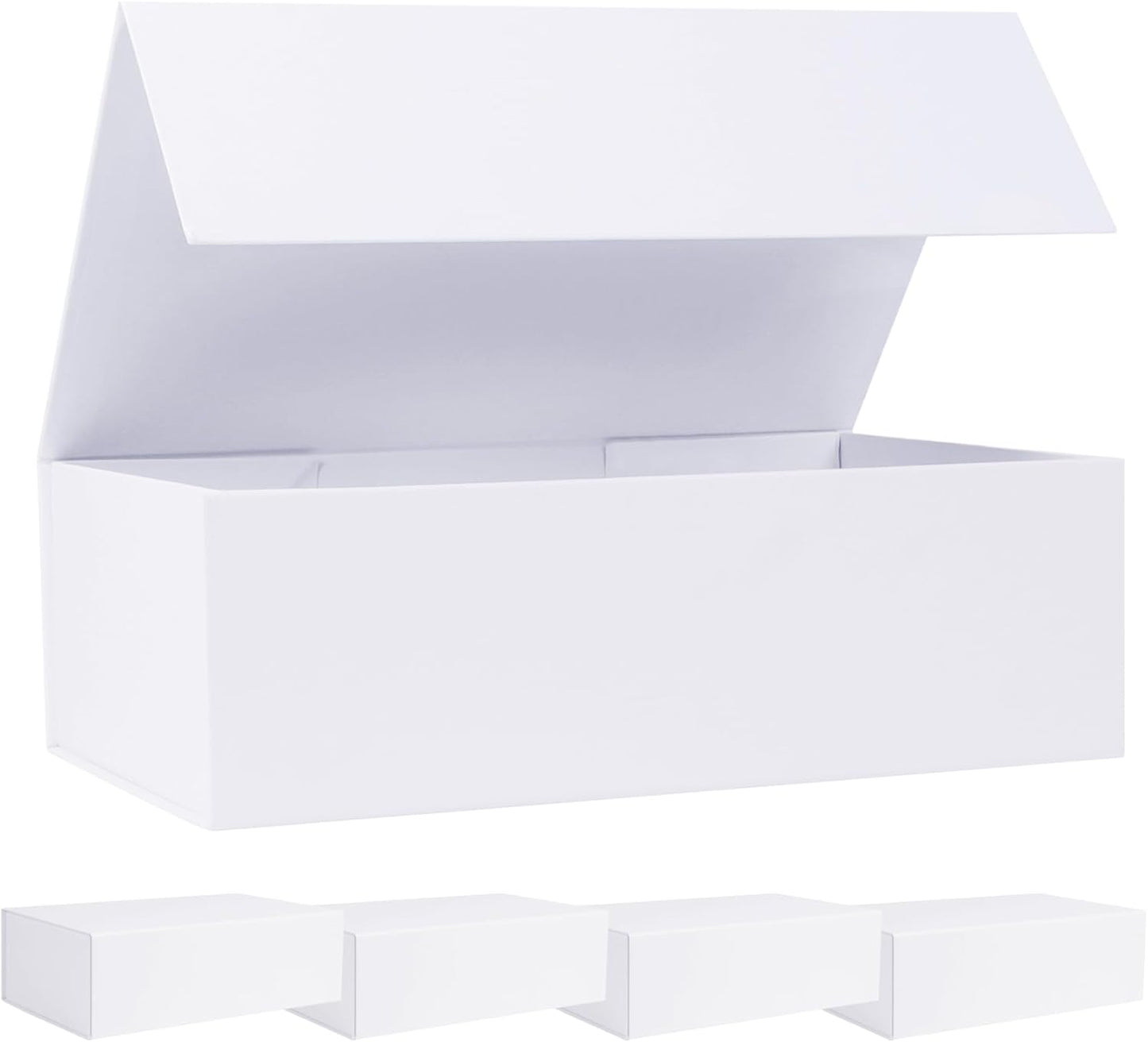Large White Gift Box with Magnetic Lids for Proposals and Gifts