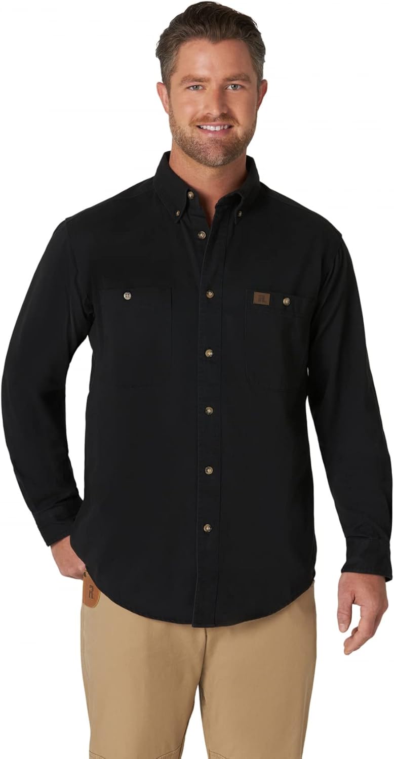 Wrangler Riggs Workwear Burgundy Long Sleeve Mens Shirt Review