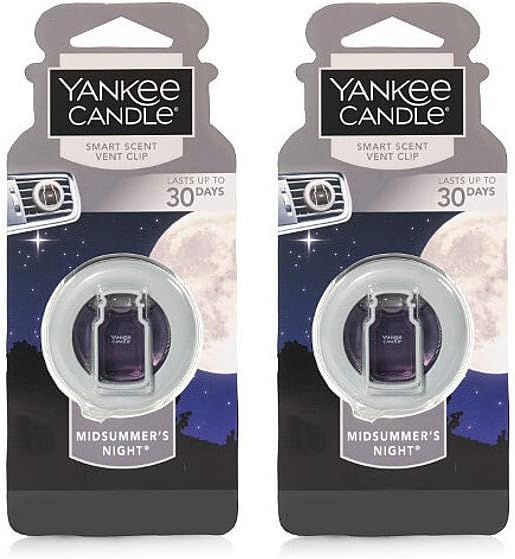 Yankee Candle Car Vent Clip 2-Pack for Fresh, Lasting Scents