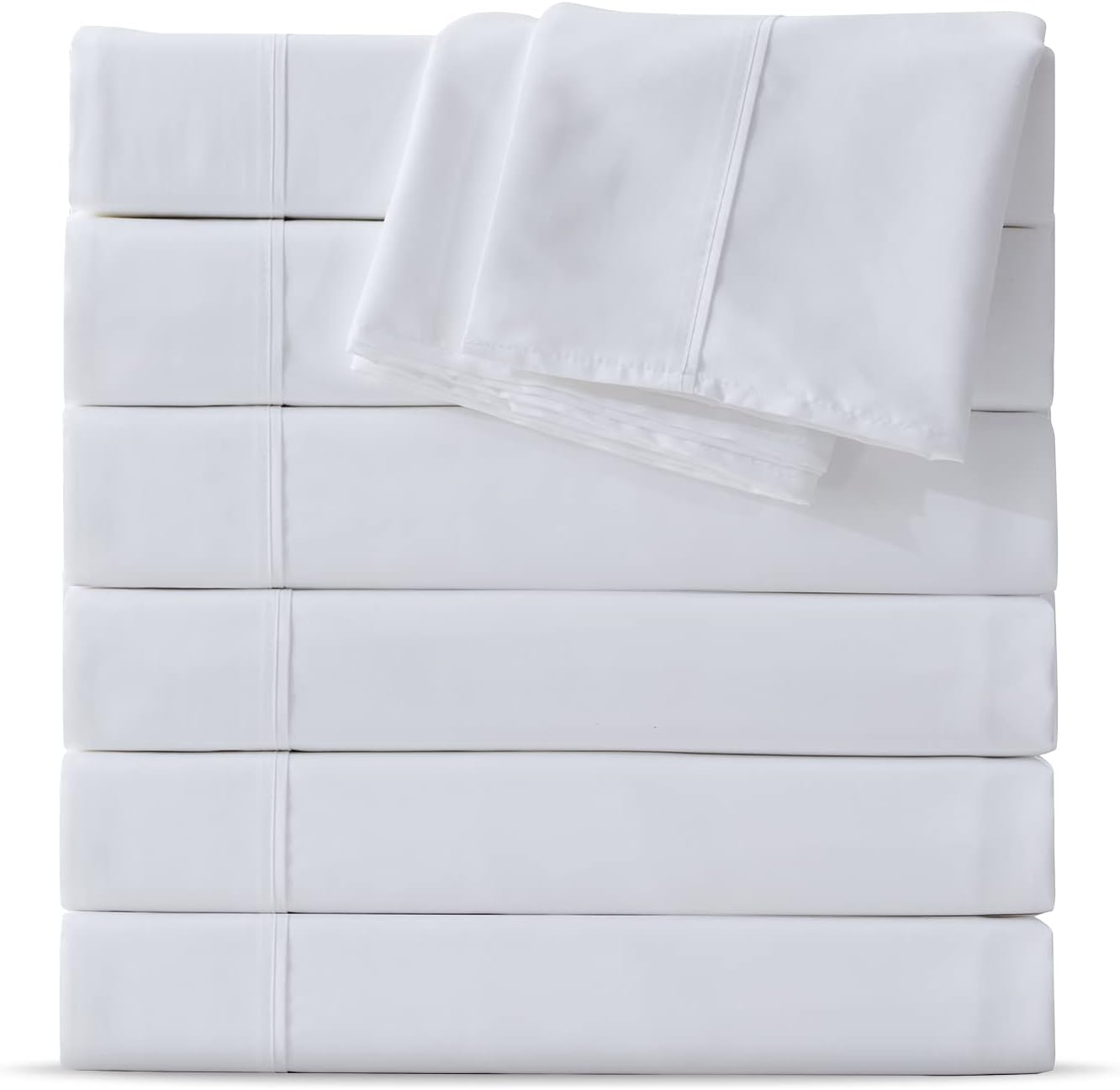 Maple&Stone Full Flat Sheet Set 6 Pack for Comfort and Style