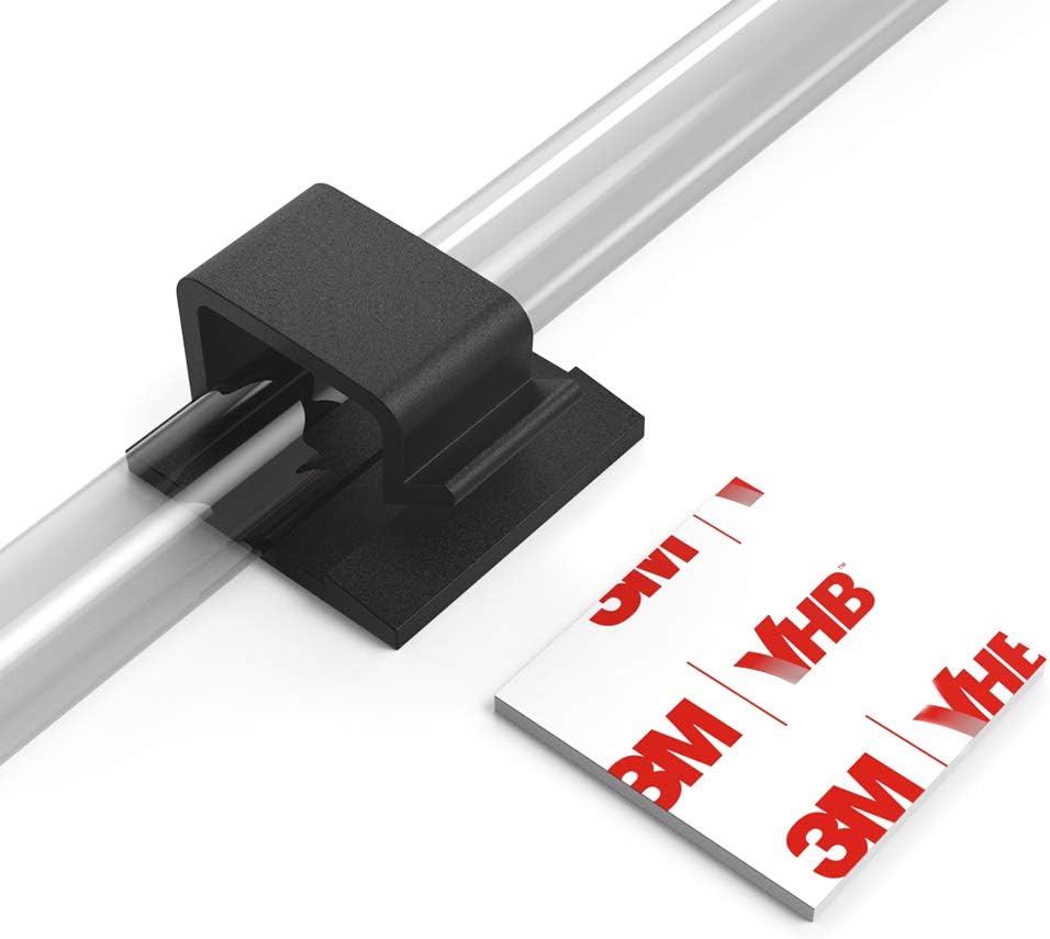 XIAOXI Self-Adhesive Cable Clips - Tidy 40 Wires!