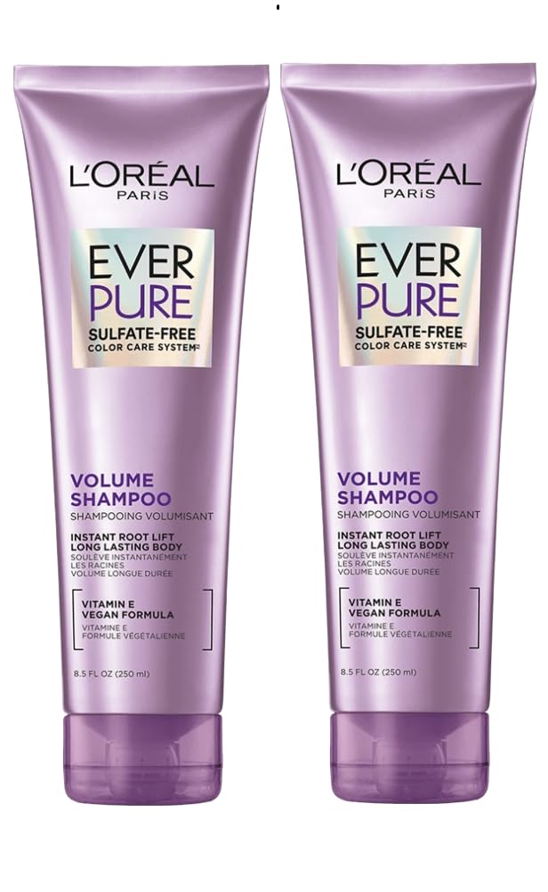 L'Oreal Paris EverPure Volume Shampoo 2-Pack - Volumizing Lotus Formula