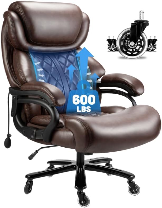 600lbs High Back Executive Chair with Lumbar Support