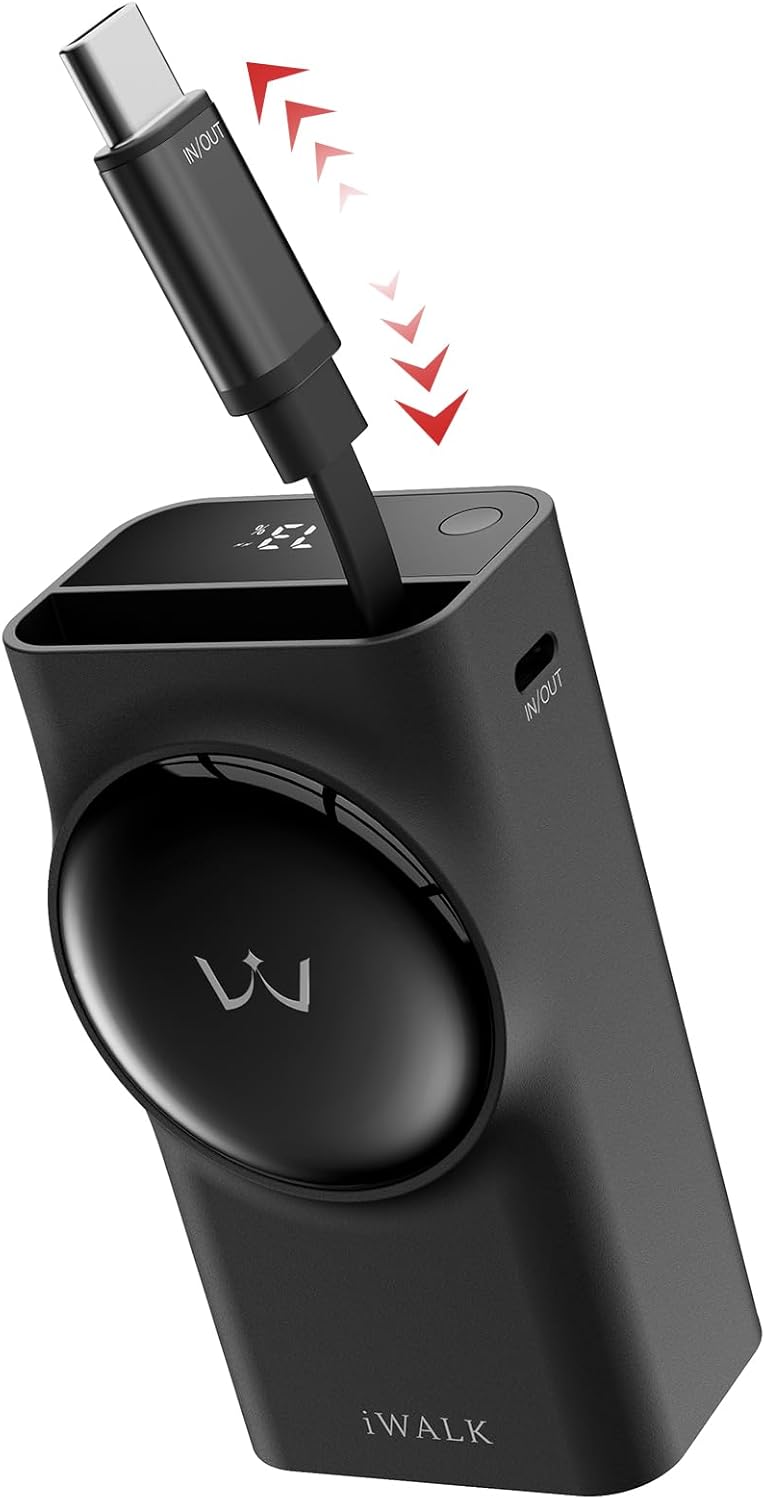 iWALK 10000mAh Portable Charger: Fast Charging, 3 Outputs