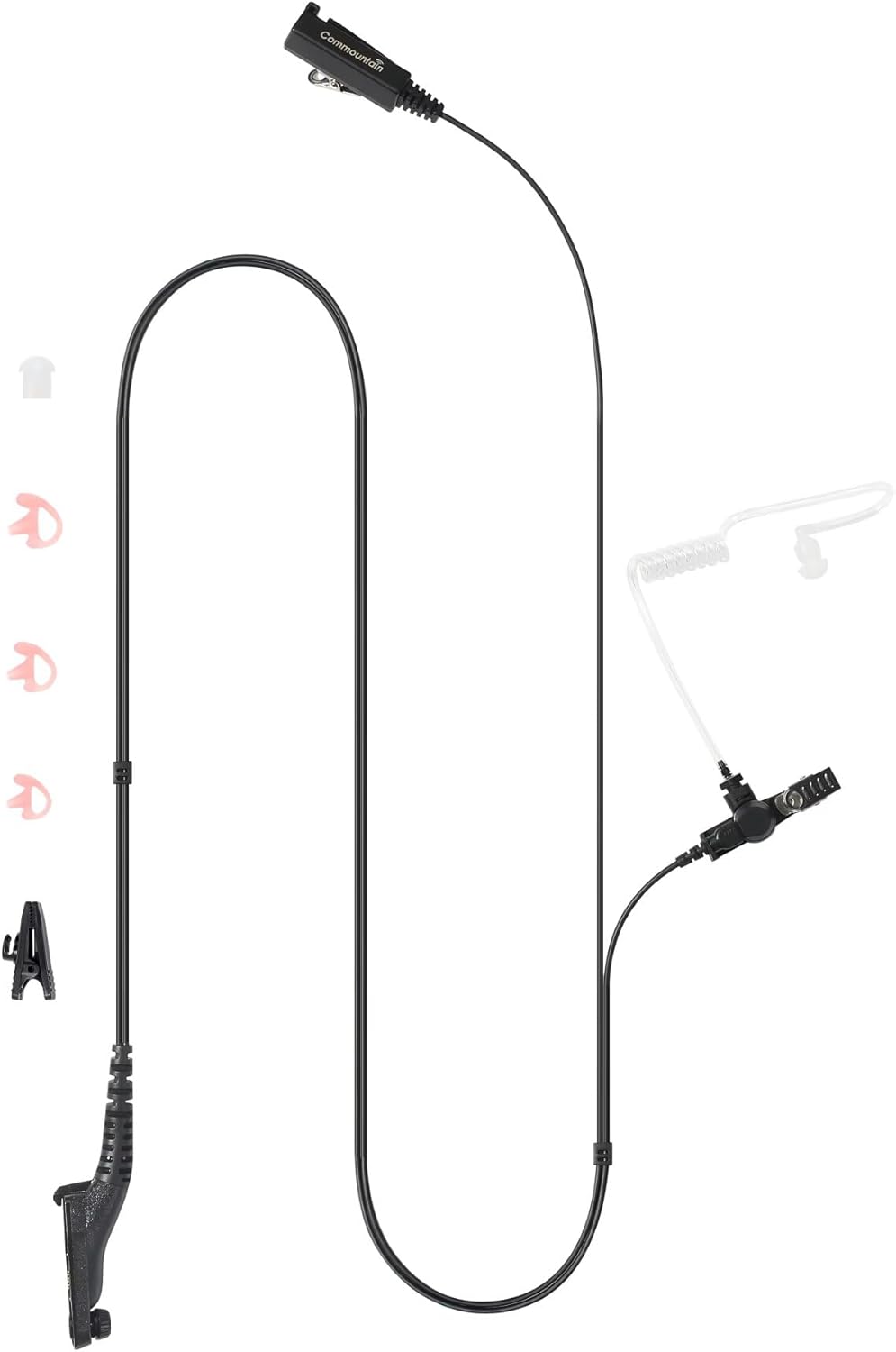 Commountain 2 Pack Earpiece with Mic for Motorola Radios APX 8000