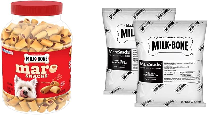 Milk-Bone MaroSnacks Dog Treats Bundle: Crunchy and Savory