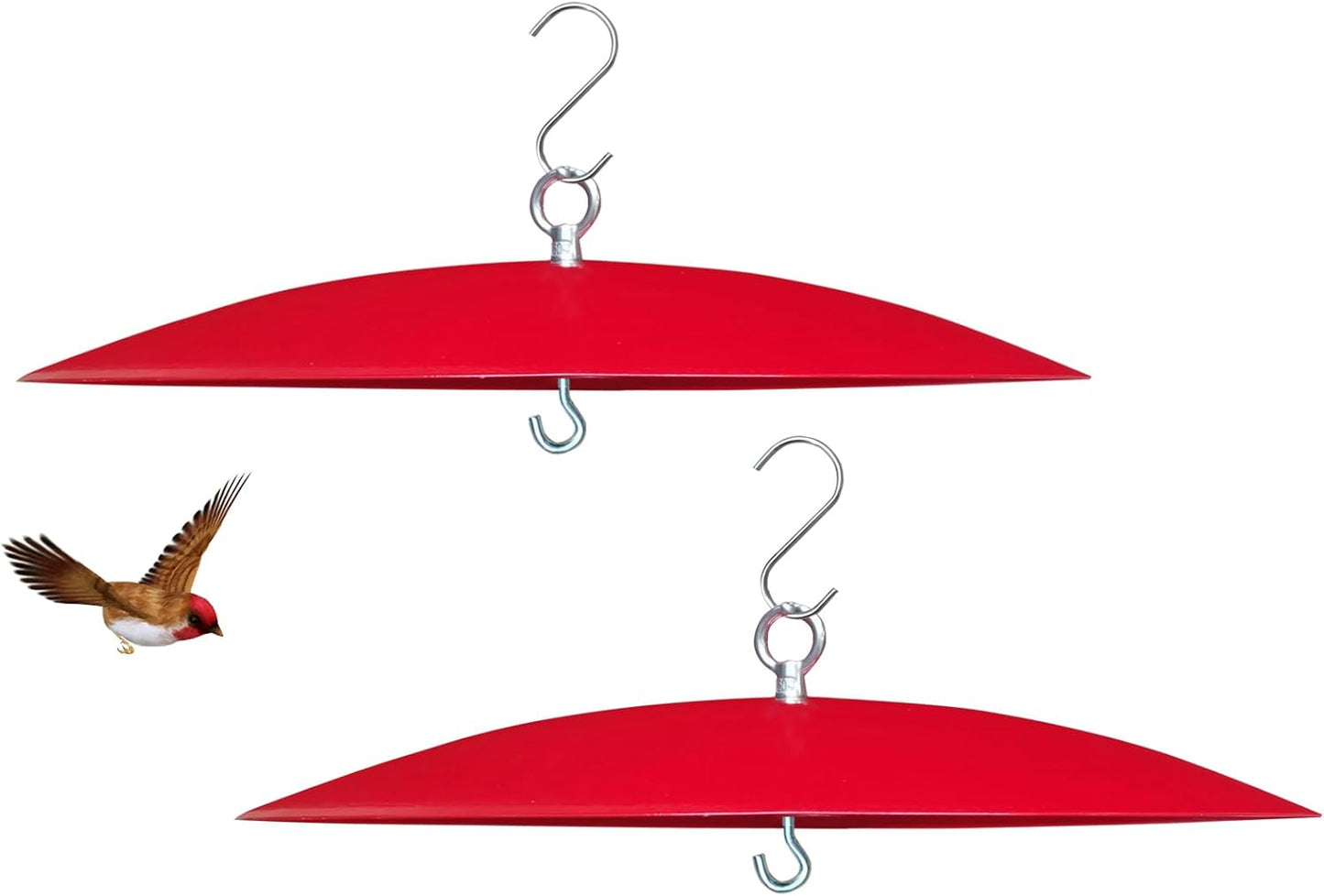 Metal Hummingbird Feeder Baffle with Rain Guard for Outdoors