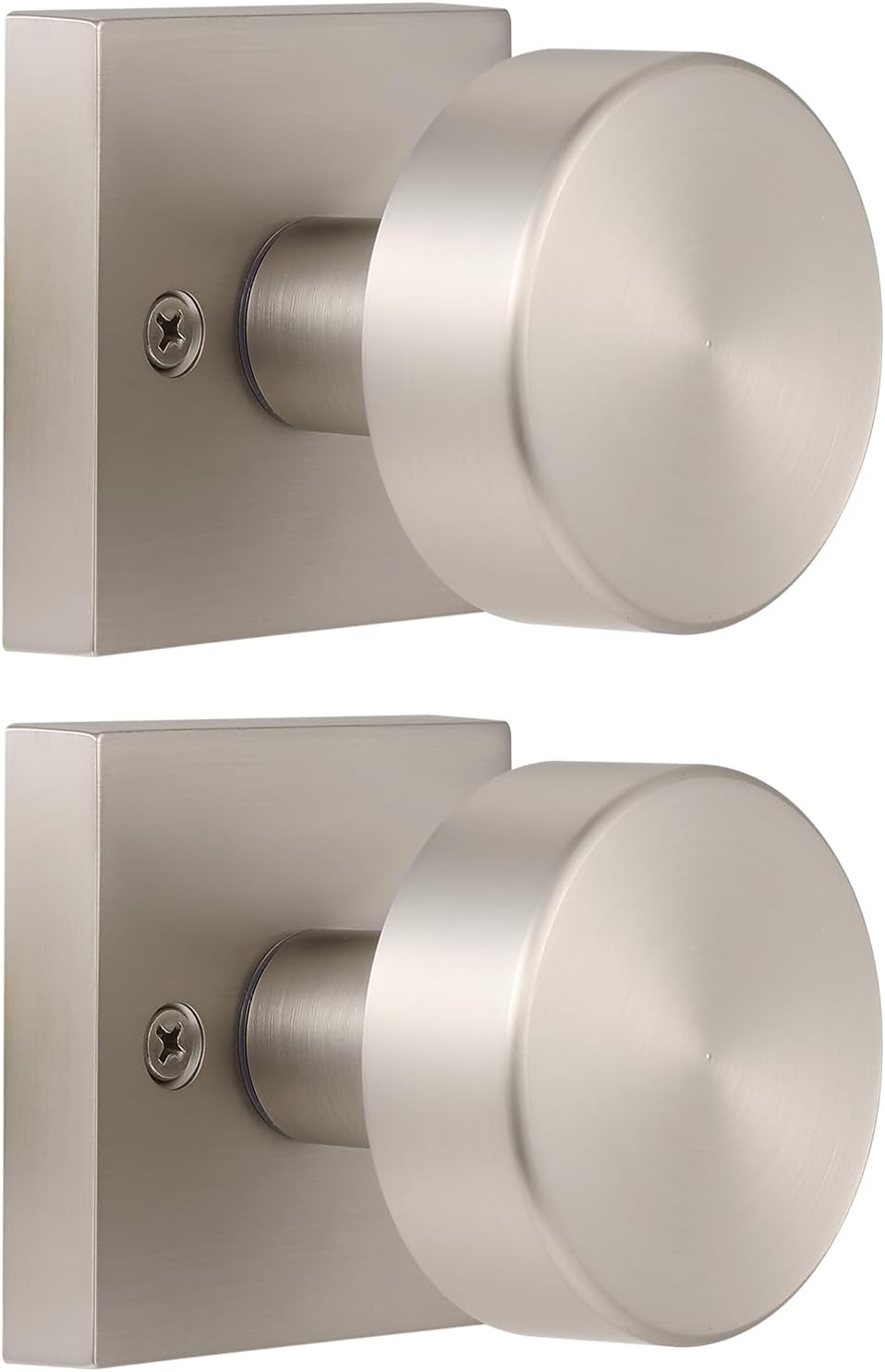 Brushed Nickel Dummy Door Knobs for Modern Interior Spaces