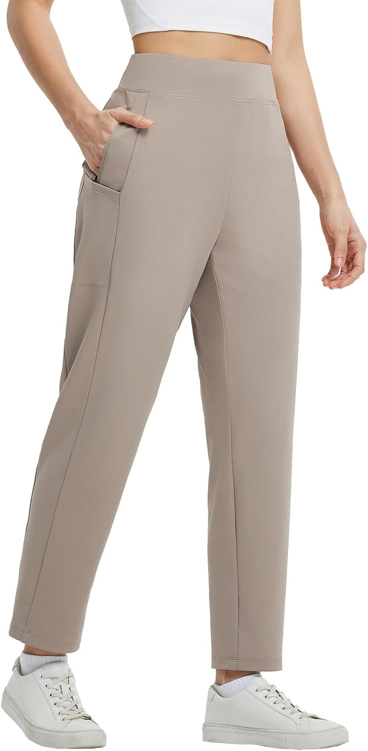 Baleaf Womens Travel Pants with 6 Pockets for Work and Leisure