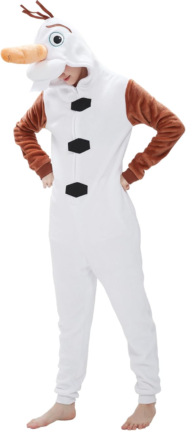 SWEETXIN Adult Unisex Onesie Pajamas for Halloween and Christmas