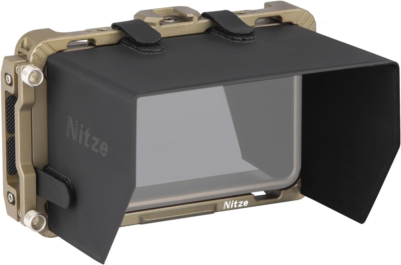 Nitze Cage Kit for Atomos Ninja V with HDMI Clamp and Sunhood